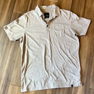 Men’s Prana Polo Men's Brown Short Sleeve Collared Shirt